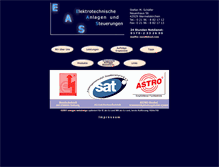 Tablet Screenshot of eas-elektrotechnik.com